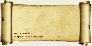 Danica Rakovac vizit kartica